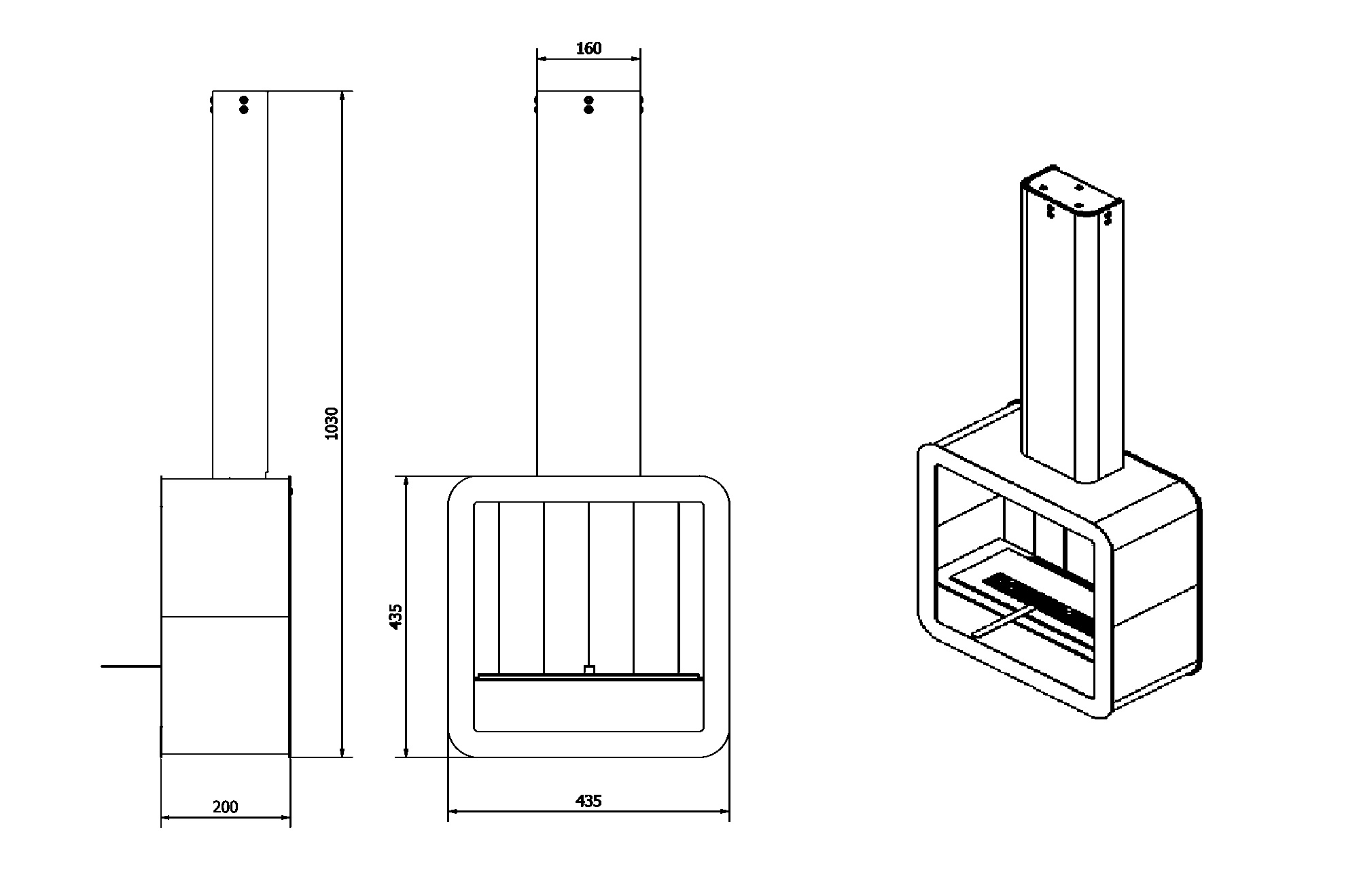 Plano PR008 Plano de la Chimenea de Bioetanol PR008