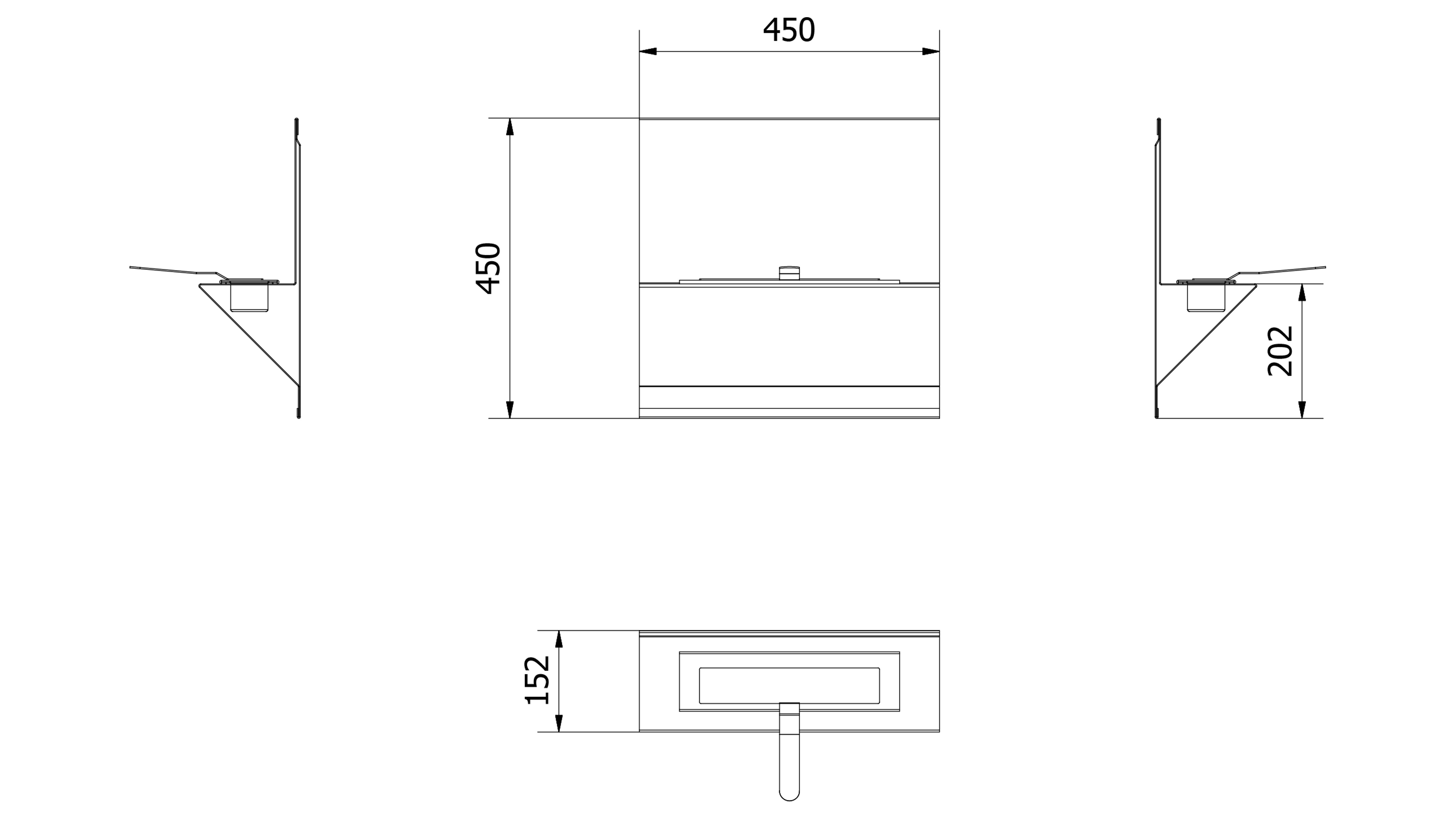 Plano BESTA Plano de la Chimenea de Bioetanol BESTA
