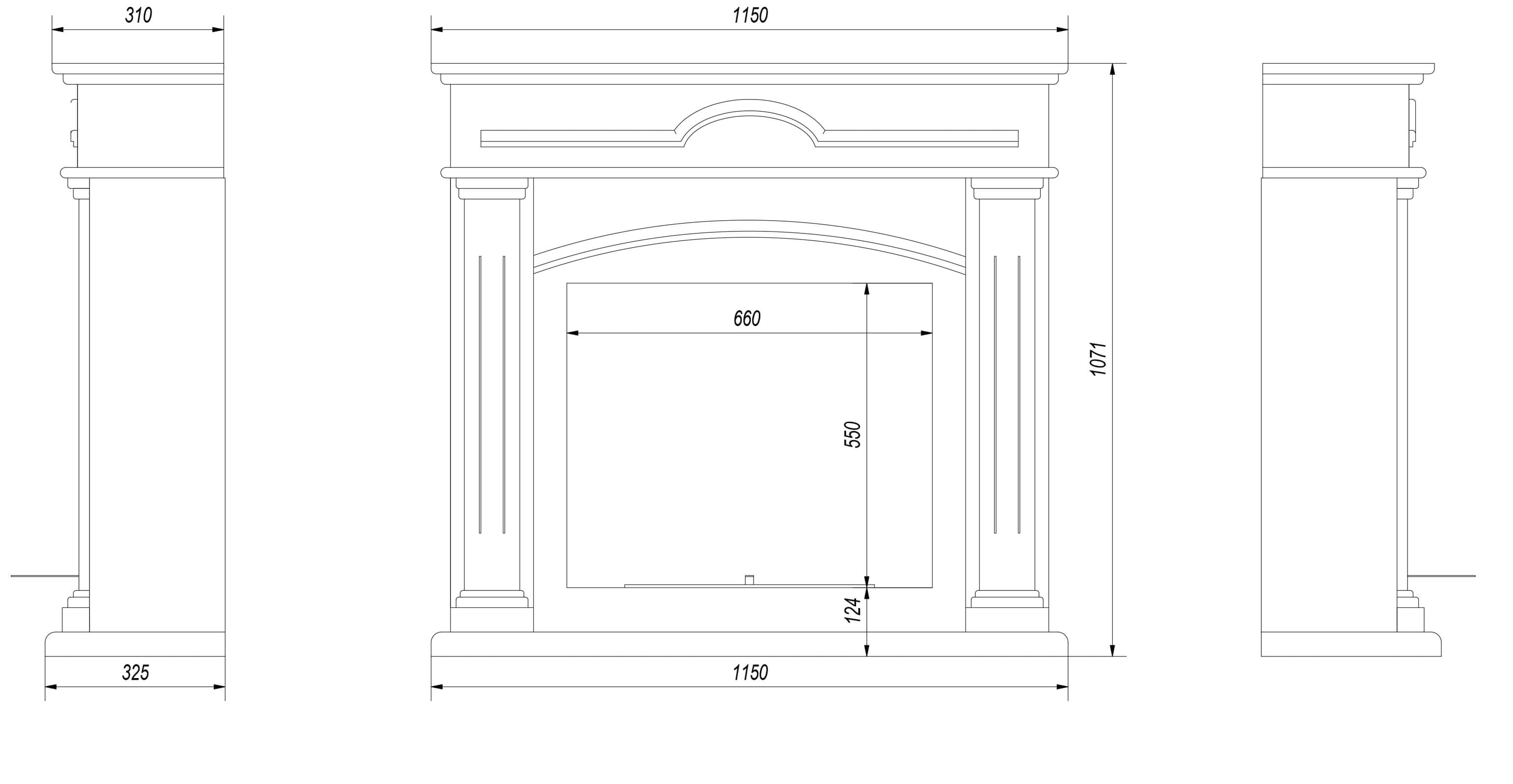 December Plano de la Chimenea de Bioetanol December