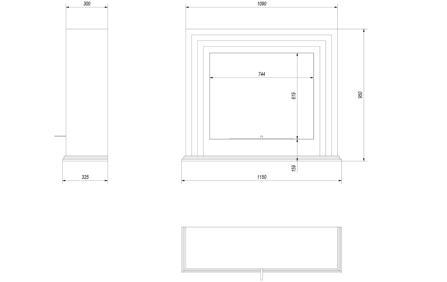 Plano Quaerere Plano de la Chimenea de Bioetanol Quaerere